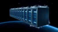 cooling servers in space
