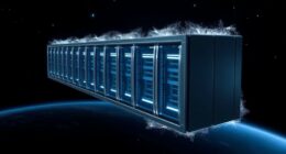 cooling servers in space