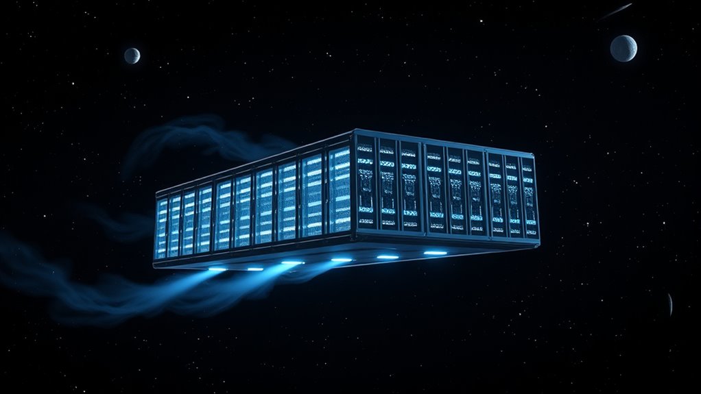 space powered sustainable data storage