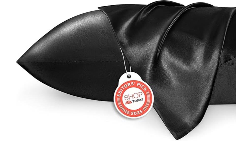 black satin pillowcases pack