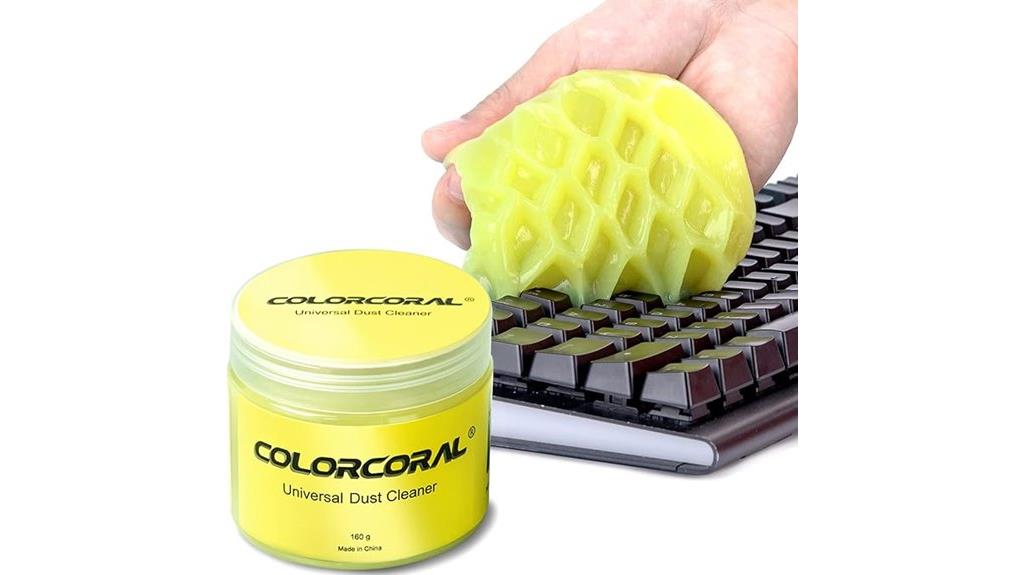 coral colored electronic cleaning gel