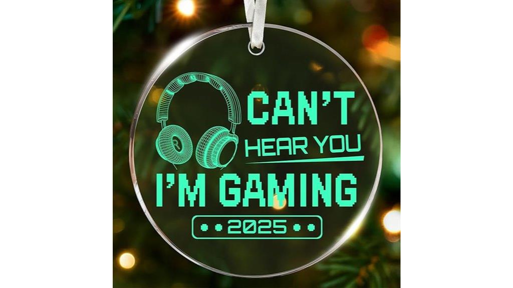 gamer christmas headphone ornament