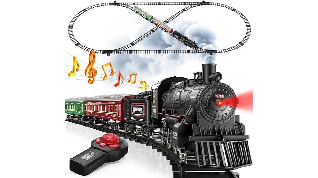 lighted carriages train set