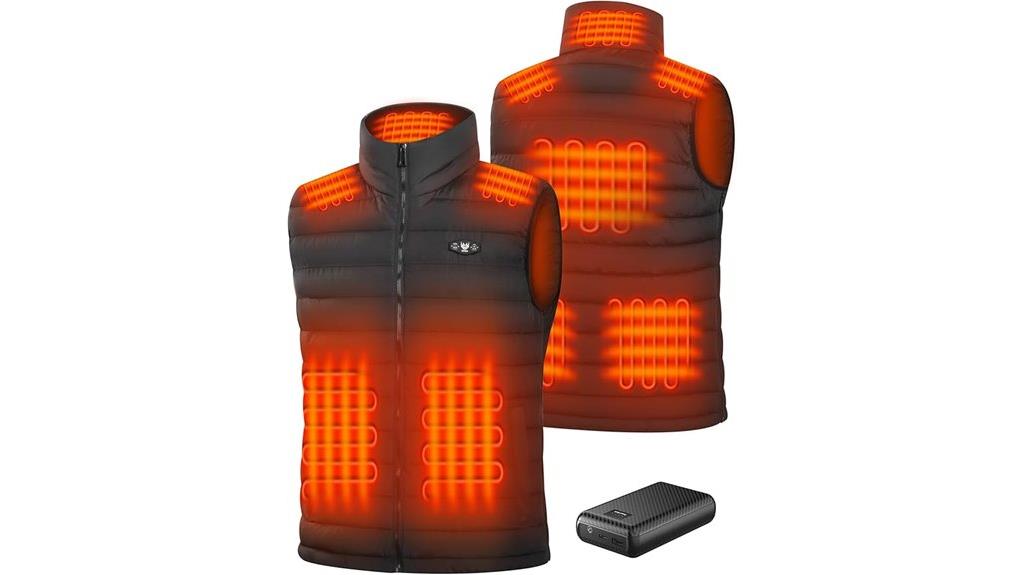 men s heated vest battery