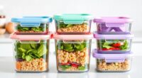 top glass food storage