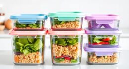 top glass food storage