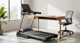 compact treadmill for desks