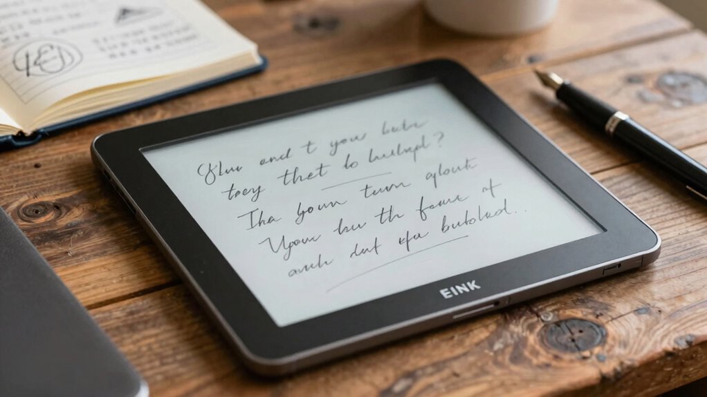 e ink focused eco friendly note taking