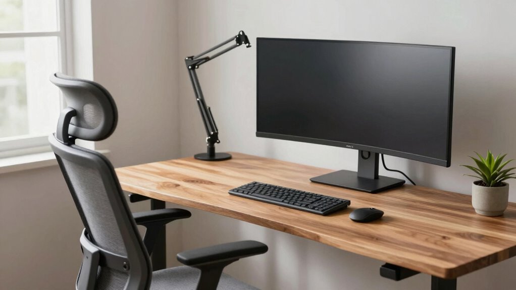 ergonomic workspace for productivity