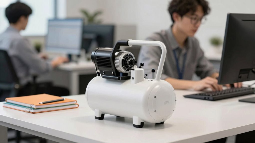 quiet efficient workspace compressors