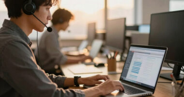 Customer service + BPO. The operational-scale displacement.