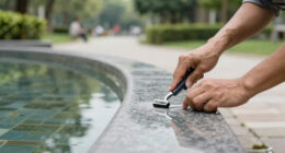 Reflecting pool was cut with ‘sharp knife or razor’, National Park Service says