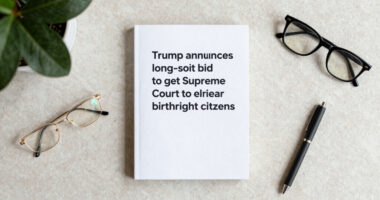 Trump announces long-shot bid to get Supreme Court to rehear birthright citizenship case
