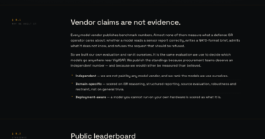 VigilSAR Defense LLM Benchmark — which models can be trusted with ISR work