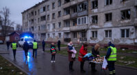 Russian Strike On Apartment Building In Kharkiv, Ukraine, Injures 25 People, Including Nine Children, Regional Governor Says