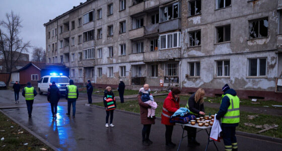 Russian Strike On Apartment Building In Kharkiv, Ukraine, Injures 25 People, Including Nine Children, Regional Governor Says