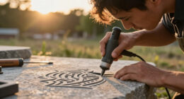 The Making Of 'The Runestone Field': AI's Role In SVG Carving Animation