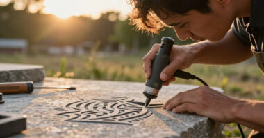The Making Of 'The Runestone Field': AI's Role In SVG Carving Animation