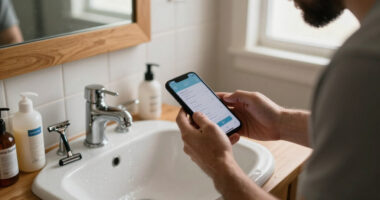 Men's Grooming Tech: Using An App To Measure Skincare Habits