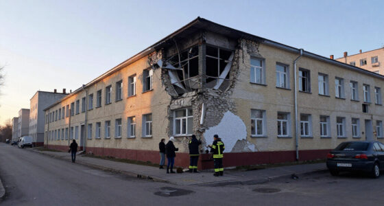 More Than 400 Ukrainian Drones Flew Toward Moscow, School Building Damaged In Russia’s Kaluga Region