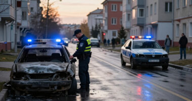 Russian Police Shoot 17-Year-old Suspected Of Setting Two Patrol Cars On Fire In Yekaterinburg